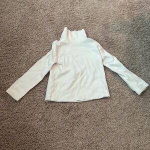 Gymboree size 5 plain white solid long sleeve cotton turtleneck uniform school
